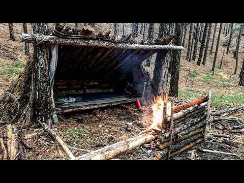 A lean to shelter