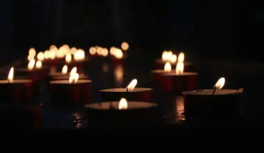 Some of the best emergency candles sitting on a table in the dark