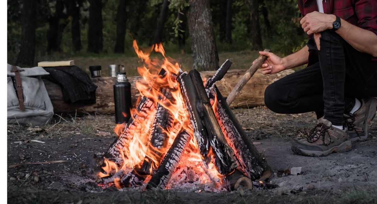 how to make a fire in the wild with nothing