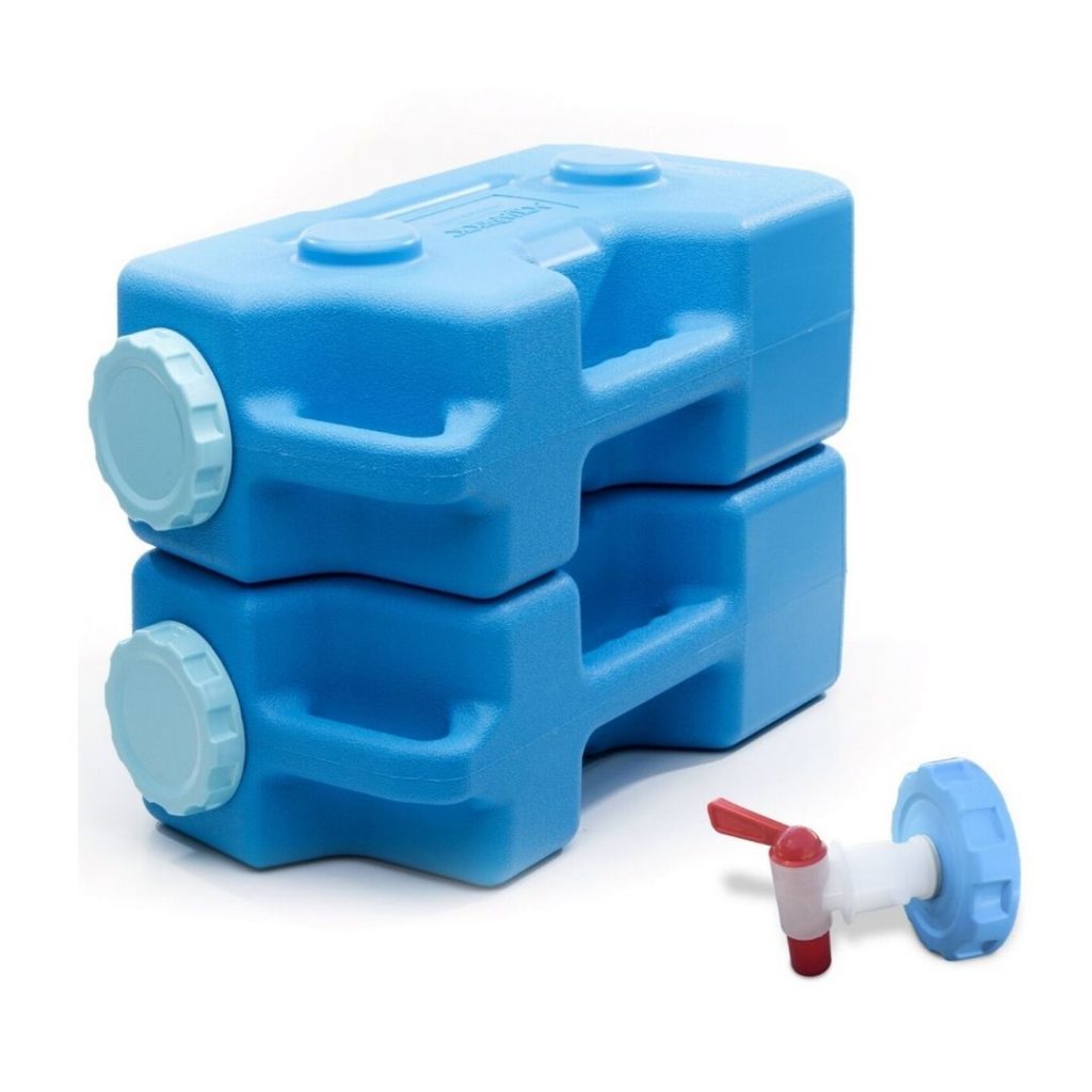 AquaBrick 2-pack comes with a spigot accessory. 